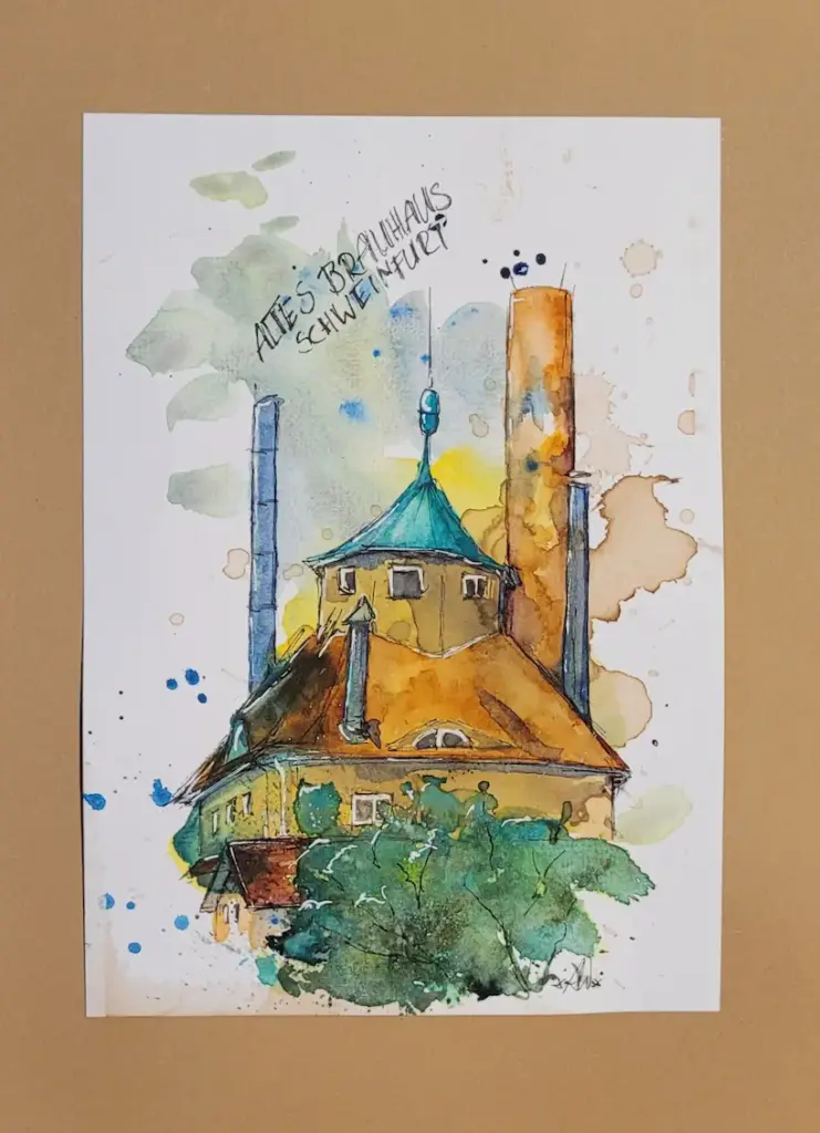 Urban Sketch - Altes Brauhaus SW